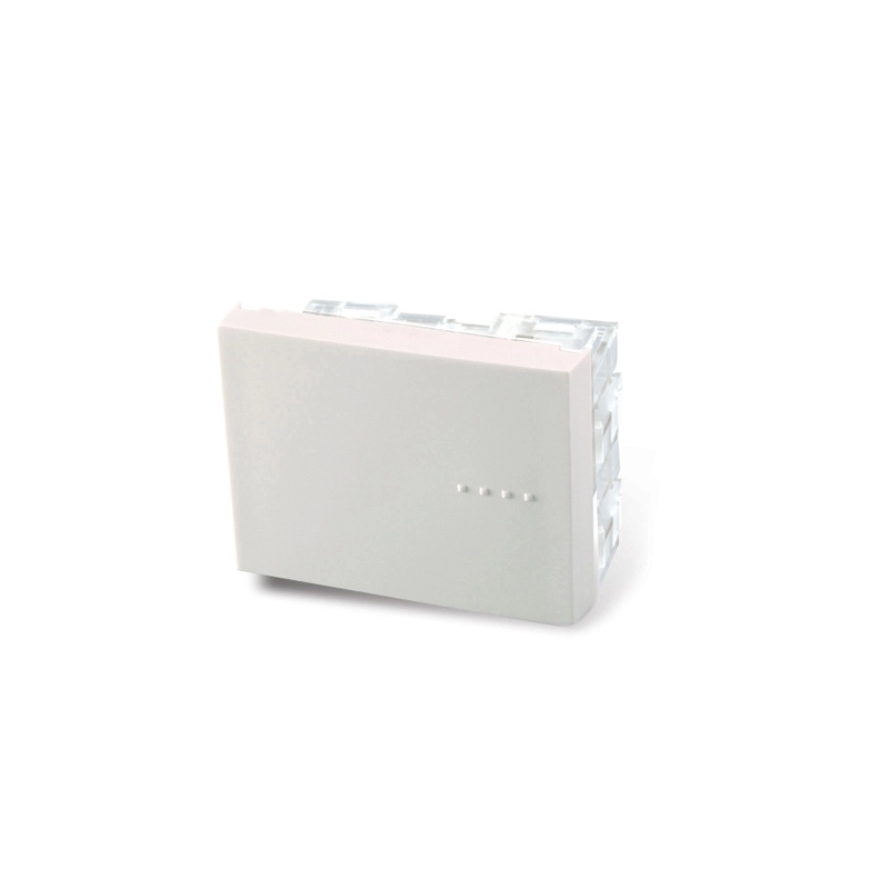 Módulo BAUHAUS pulsador 10A tecla doble blanco